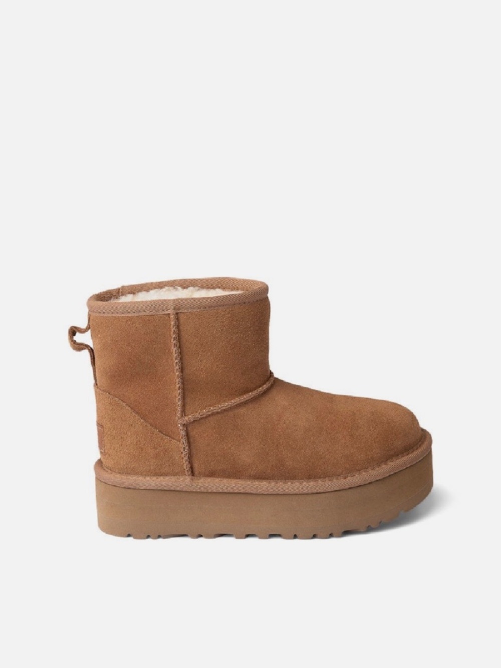 UGG Kids’ Classic Mini Platform Boots, Chestnut, Size USA 4, New With Box